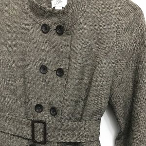 Ann Taylor Loft Belted Double-Breasted Blazer